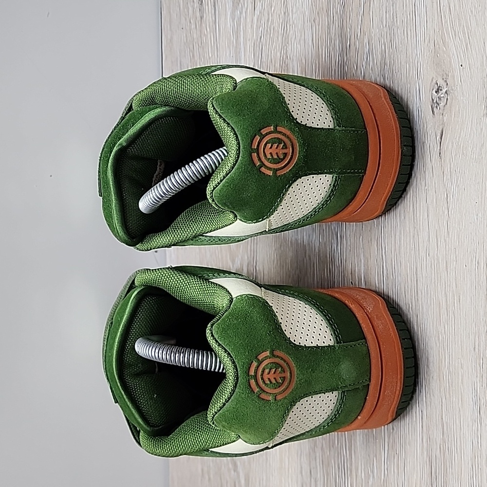VNTG Y2k Element Mens Lace Up Puffy/Chunky Skateboard Shoe Green Cream Gum 8.5 - Picture 6 of 11